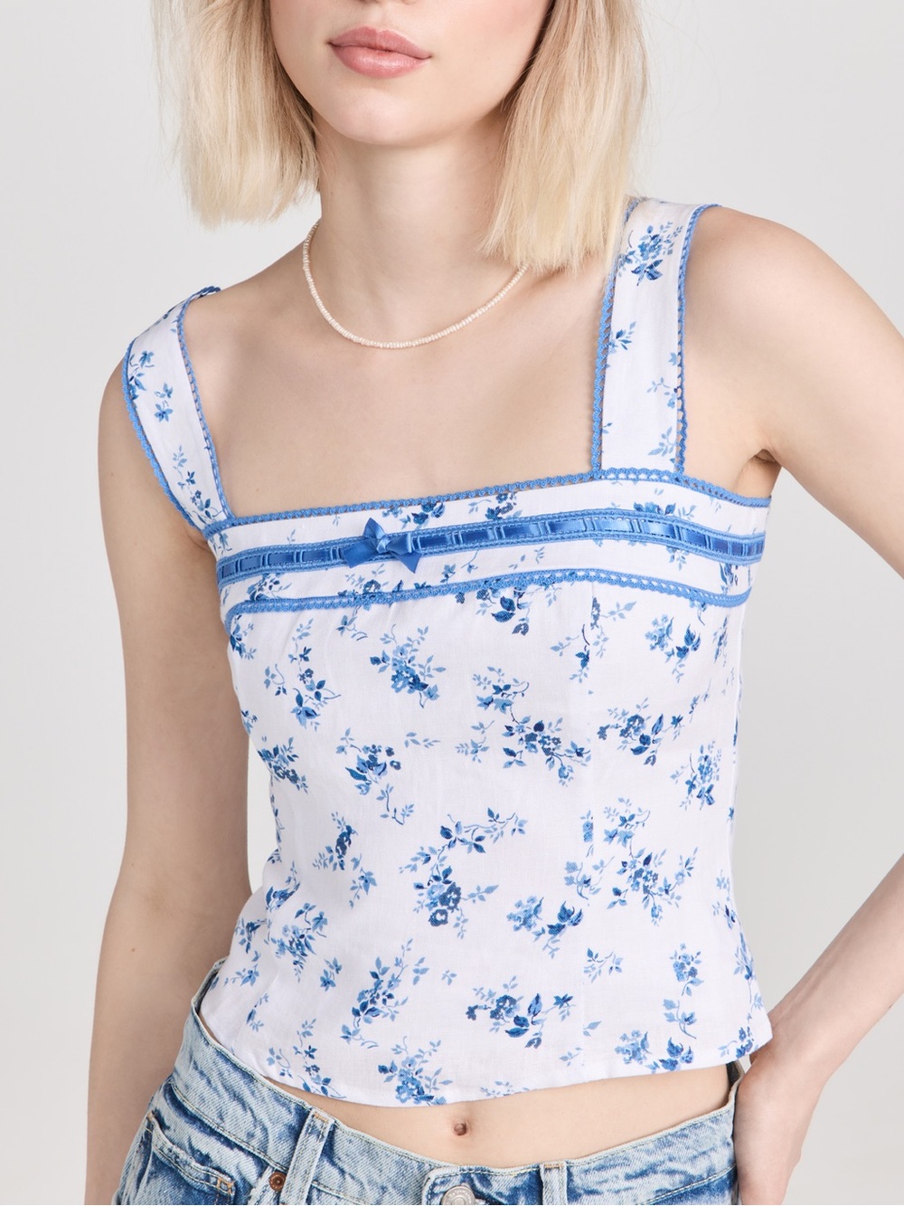 Reformation Eloise Linen Top